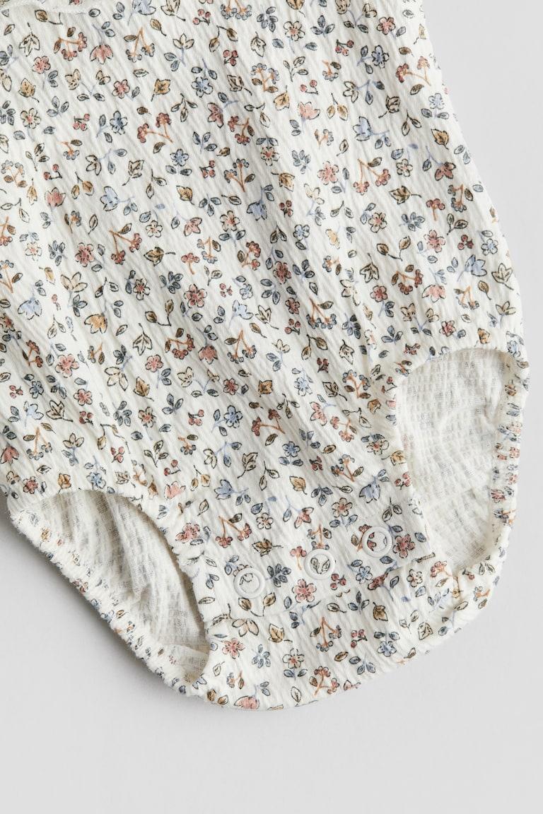 H&M Body aus Crinkle-Jersey mit Kragen Räumungsverkauf