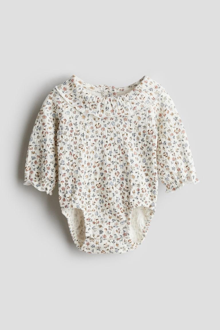 H&M Body aus Crinkle-Jersey mit Kragen Kauf eins, bekomm eins gratis
