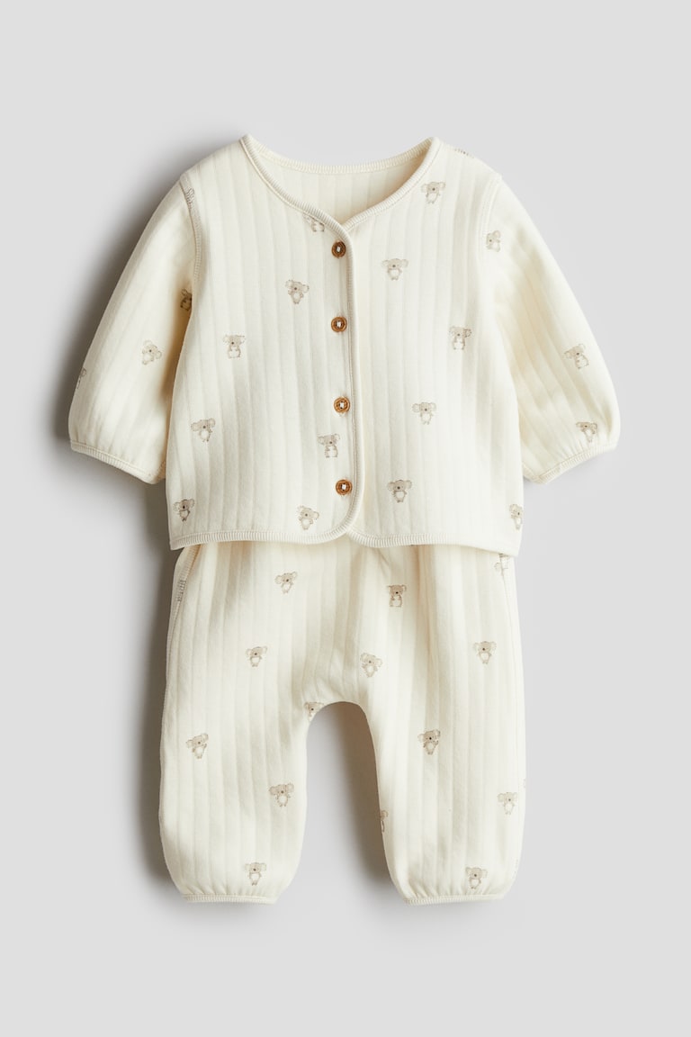 H&M 2-teiliges Set aus gestepptem Jersey VIP-Rabatte