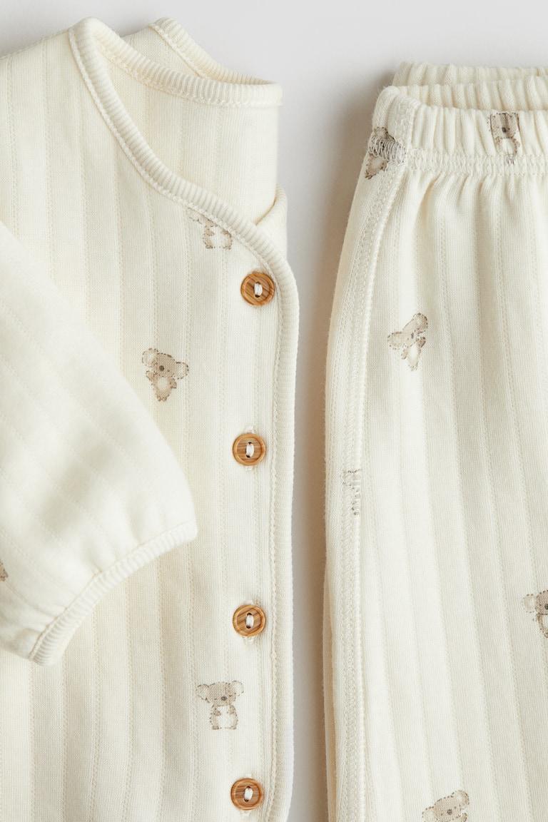 H&M 2-teiliges Set aus gestepptem Jersey VIP-Rabatte