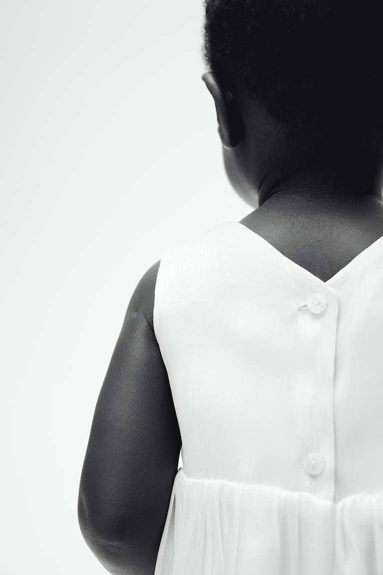 H&M Organza-Kleid mit Schleifendetail Zeitbegrenzte Promotion