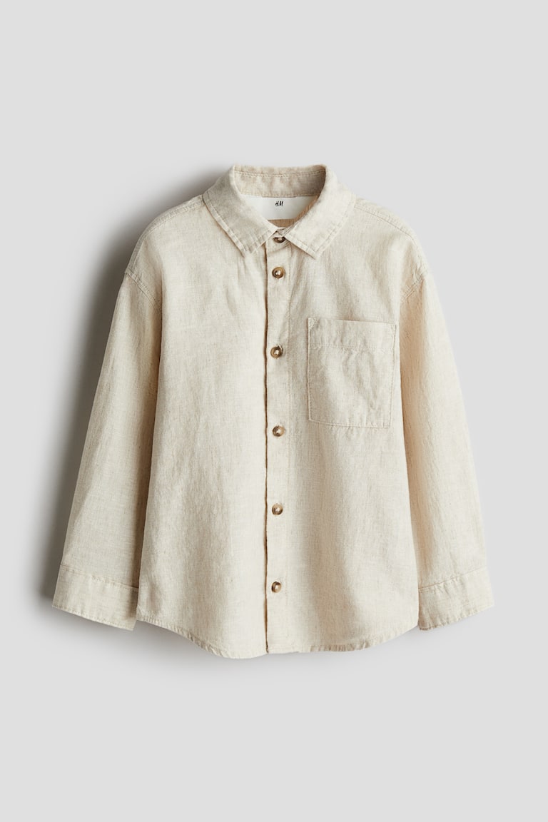 H&M Hemd aus Leinenmix Versandkostenfrei