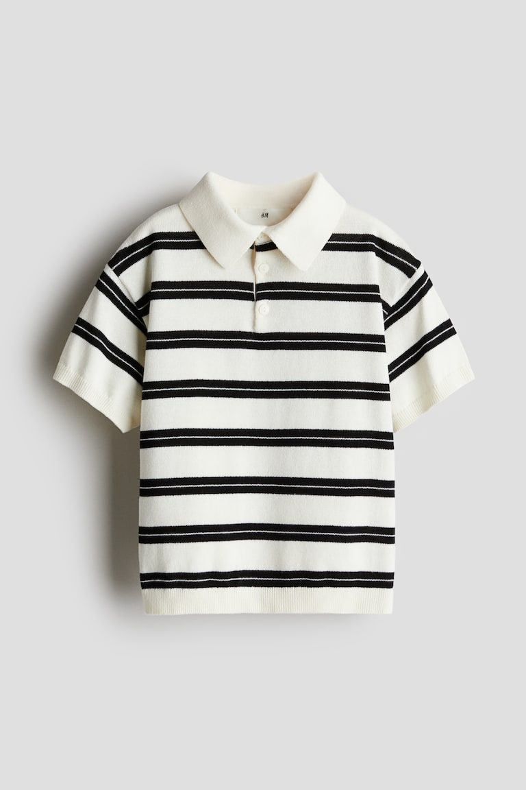 H&M Poloshirt aus Baumwollstrick Black Friday