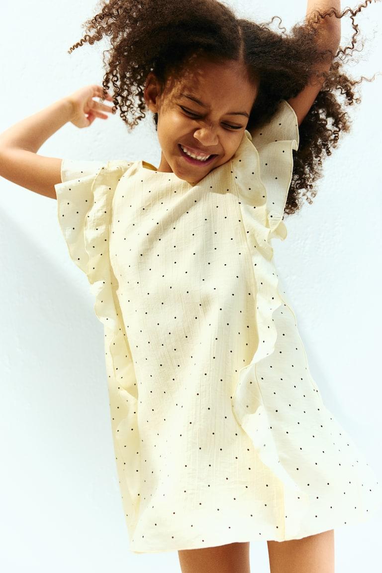 H&M Kleid mit Volants Lagerräumung