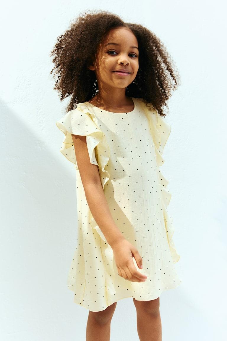 H&M Kleid mit Volants Lagerräumung