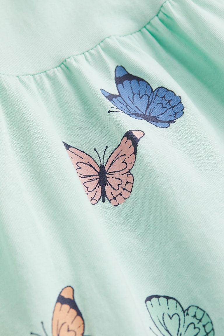 H&M Gemustertes Baumwollkleid Zeitlich begrenztes Angebot
