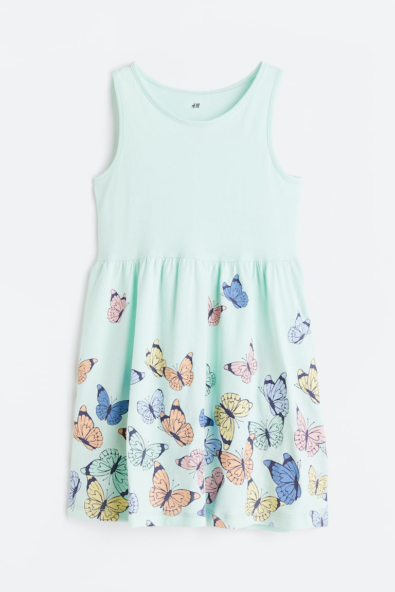 H&M Gemustertes Baumwollkleid Blitzangebot