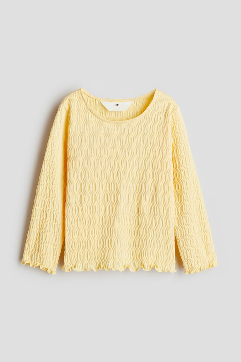 H&M Gesmoktes Jerseyshirt Osterangebot