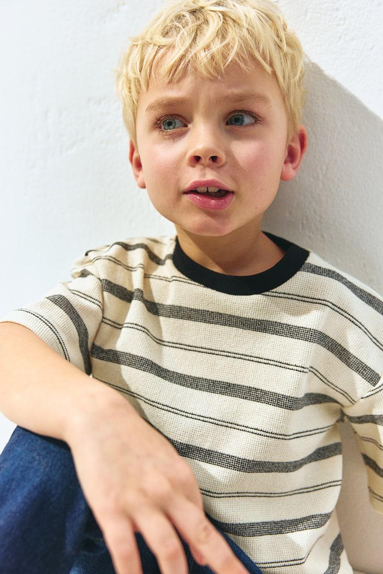 H&M Jacquard-T-Shirt in Loose Fit Räumungsverkauf