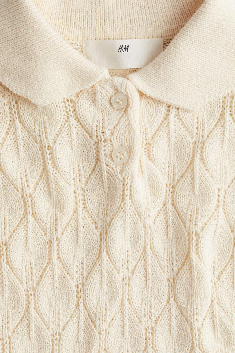 H&M Kleid in Pointellestrick Kostenloser Versand international
