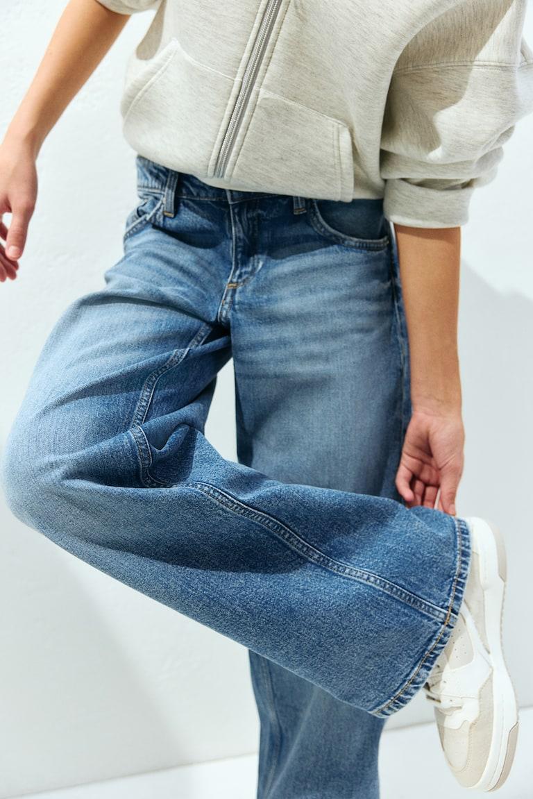 H&M Wide Leg Low Jeans Im Verkauf