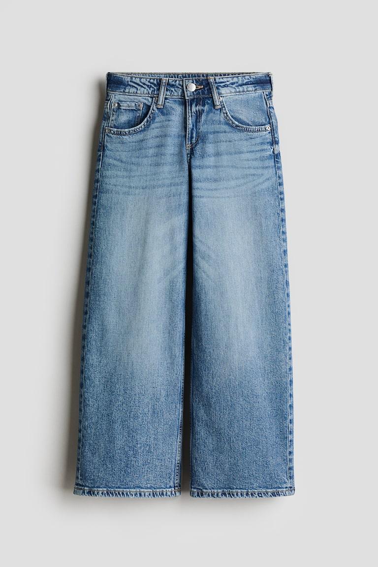 H&M Wide Leg Low Jeans Im Verkauf