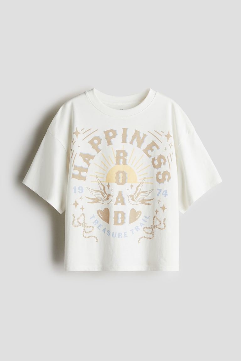 H&M Oversized Baumwoll-T-Shirt Osterangebot