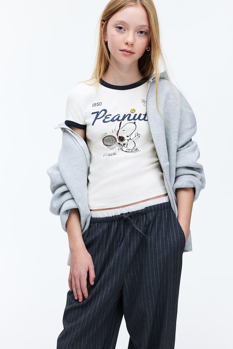 H&M Jerseyshirt mit Print Tägliche Deals