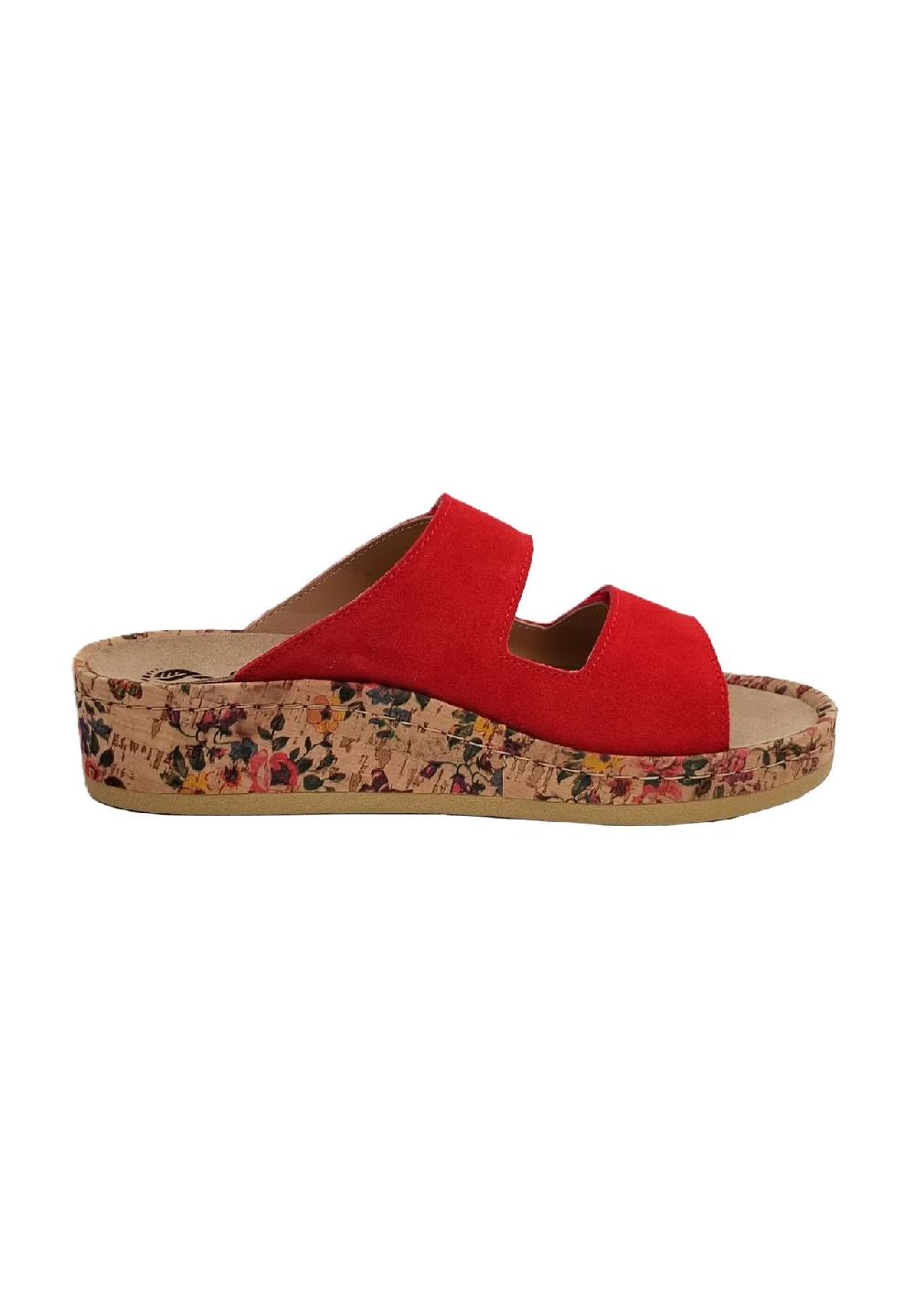 MUBB Mia Pantoletten Klettverschluss Leder für Damen Zeitlich begrenztes Angebot