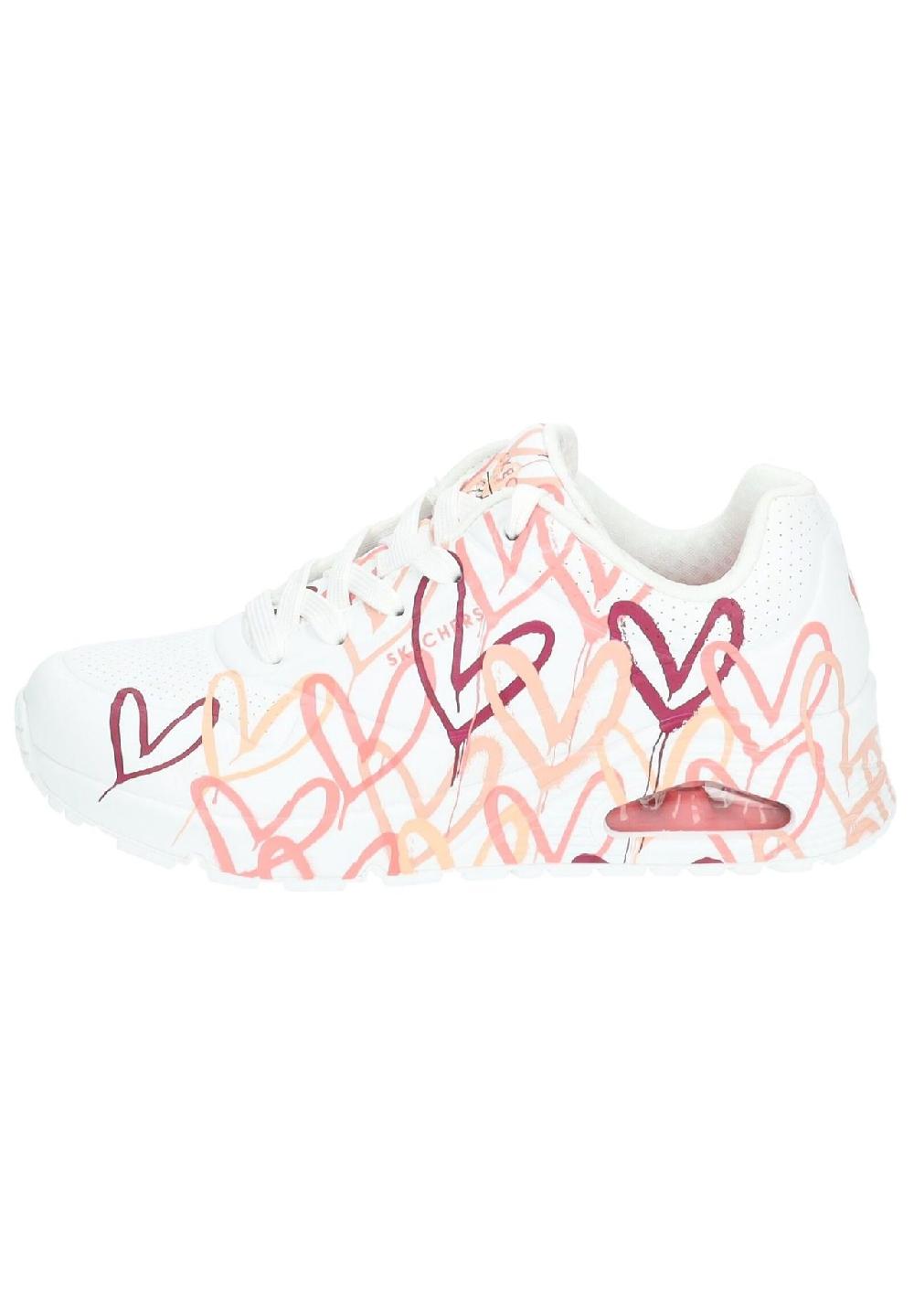 SKECHERS® Skechers x JGoldcrown: Uno Sneaker "Spread the love" Herz-Design für Damen Black Friday