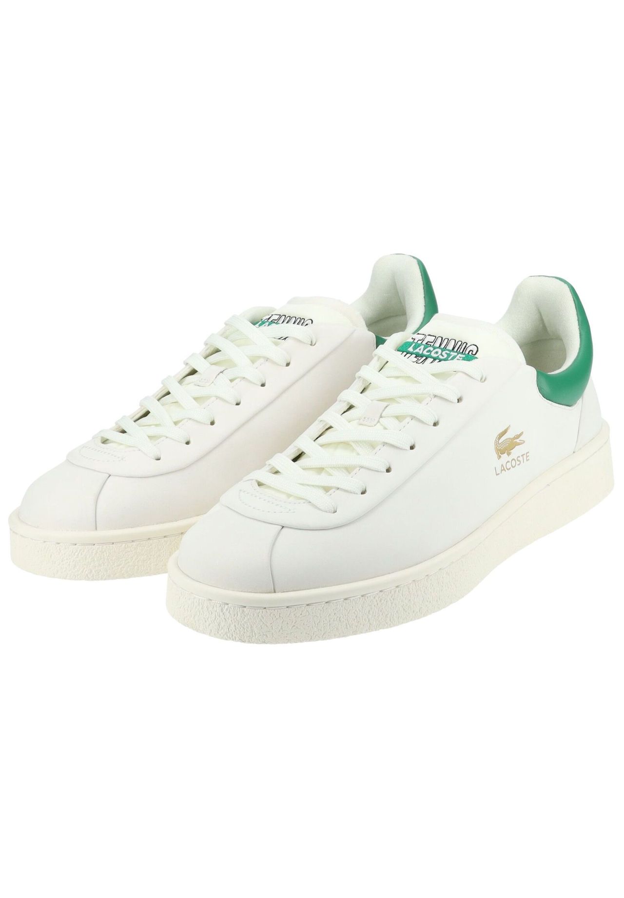 LACOSTE Nubukleder/Textil Sneaker Fabrikverkauf