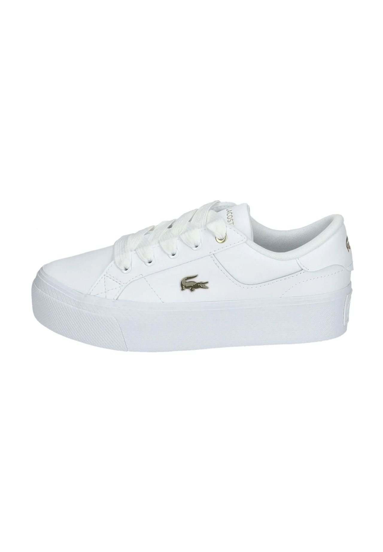LACOSTE Sneaker Leder Emblem für Damen Limitierter Zeitrabatt