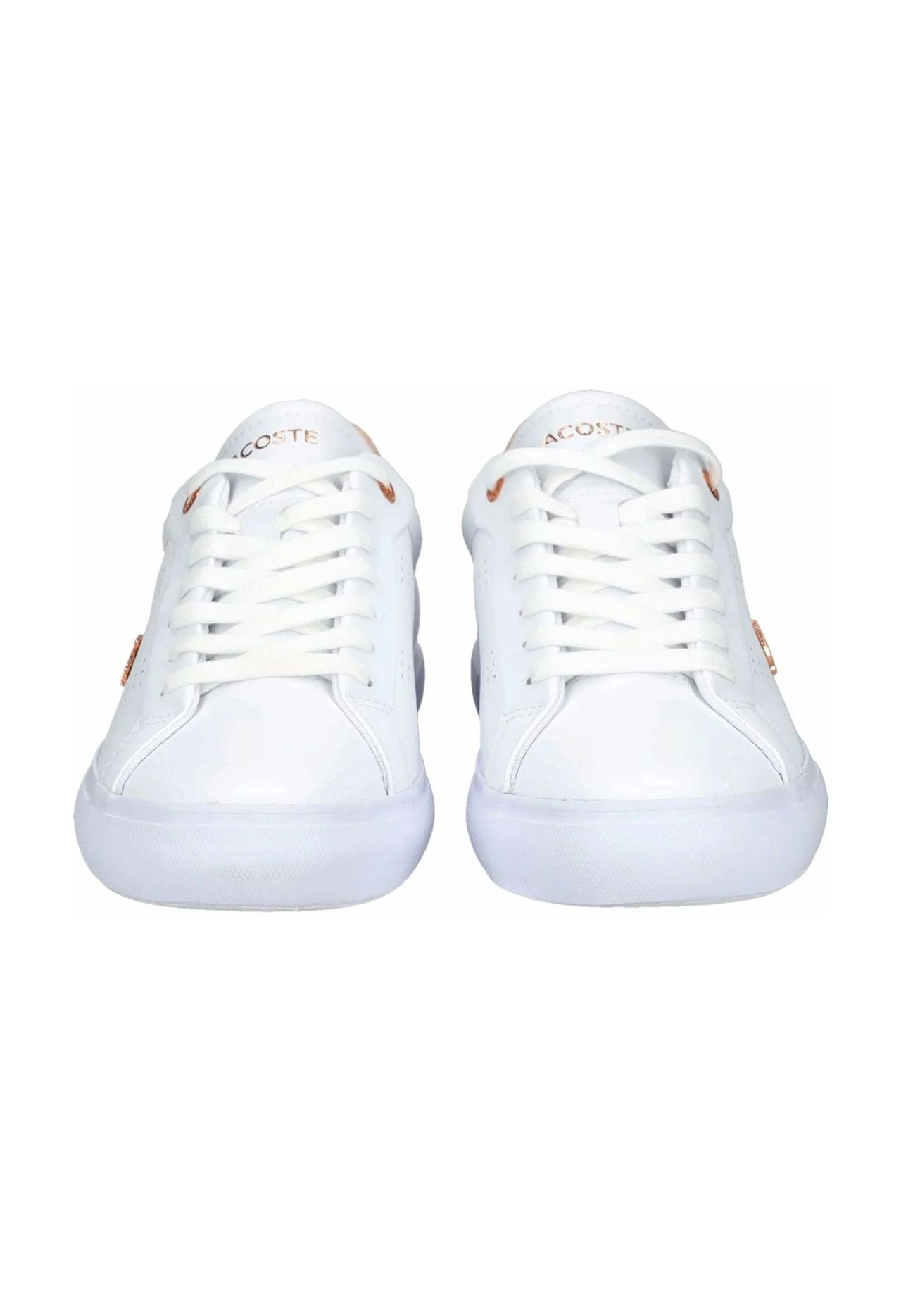 LACOSTE Sneaker Leder Logo-Emblem für Damen Rabatt