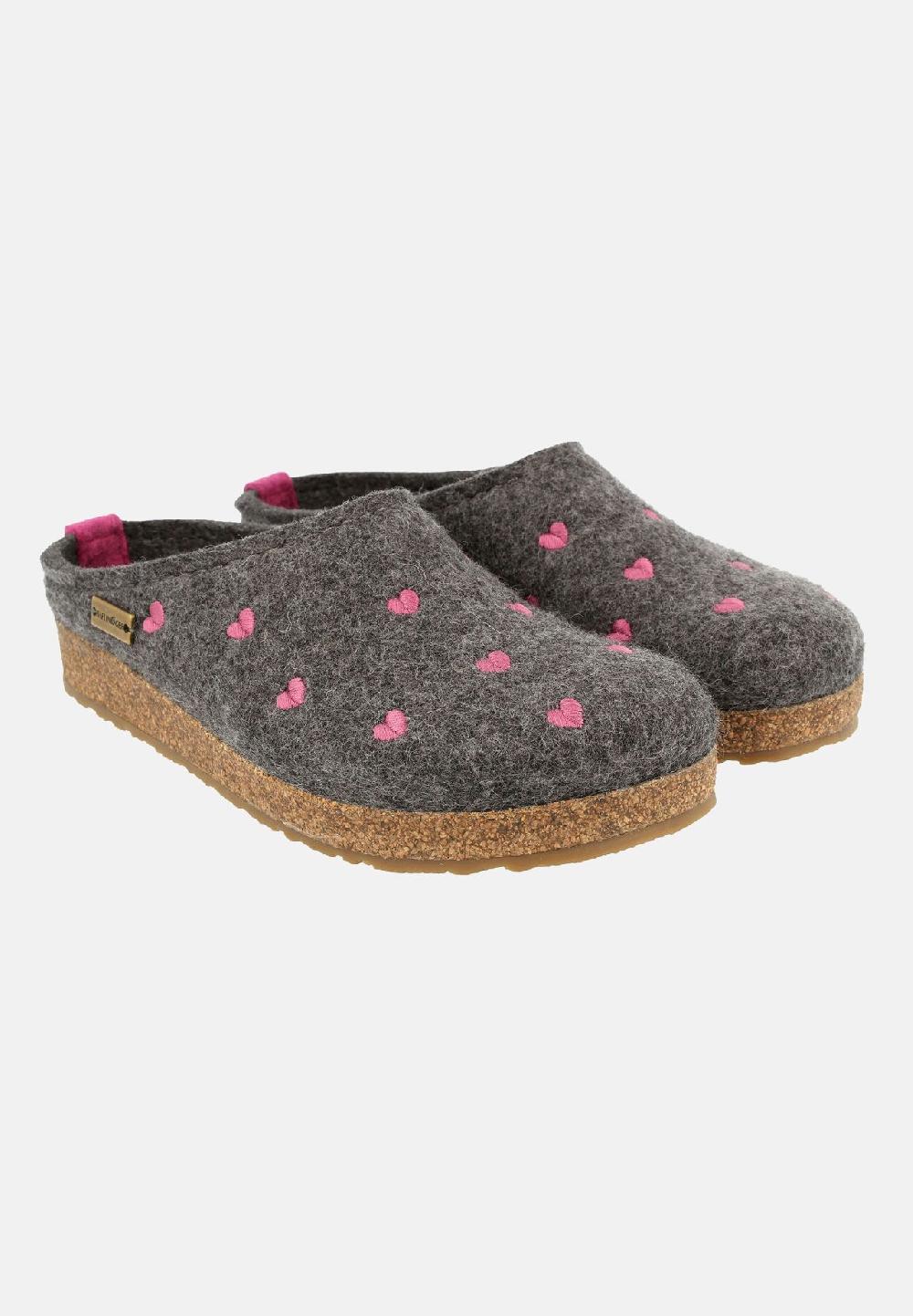 HAFLINGER Clogs Grizzly Cuoricini Neueste Mode