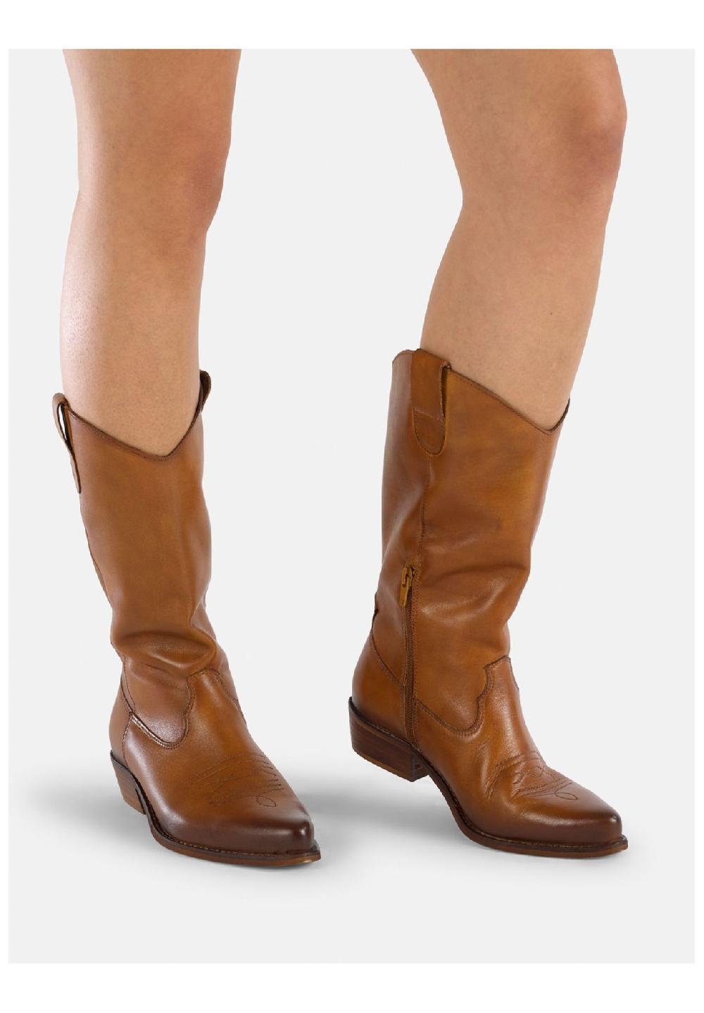 Felmini Leder Stiefel Schlussverkauf