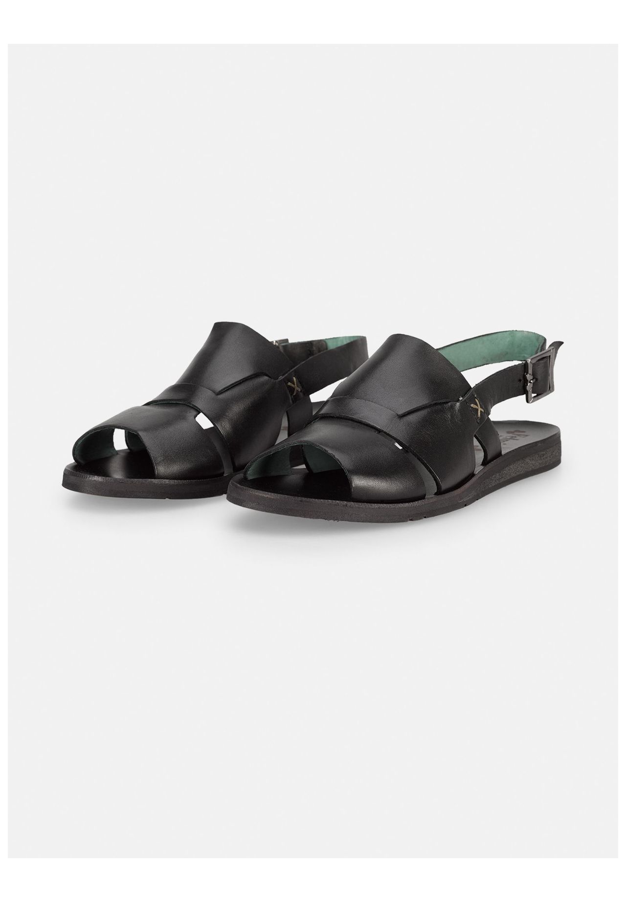 Felmini Leder Sandalen Rabatt