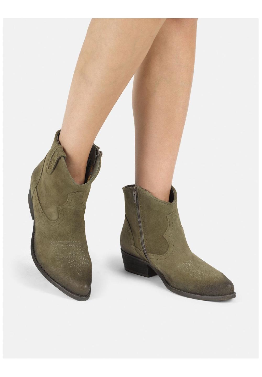 Felmini Veloursleder Stiefelette Weihnachtsangebot