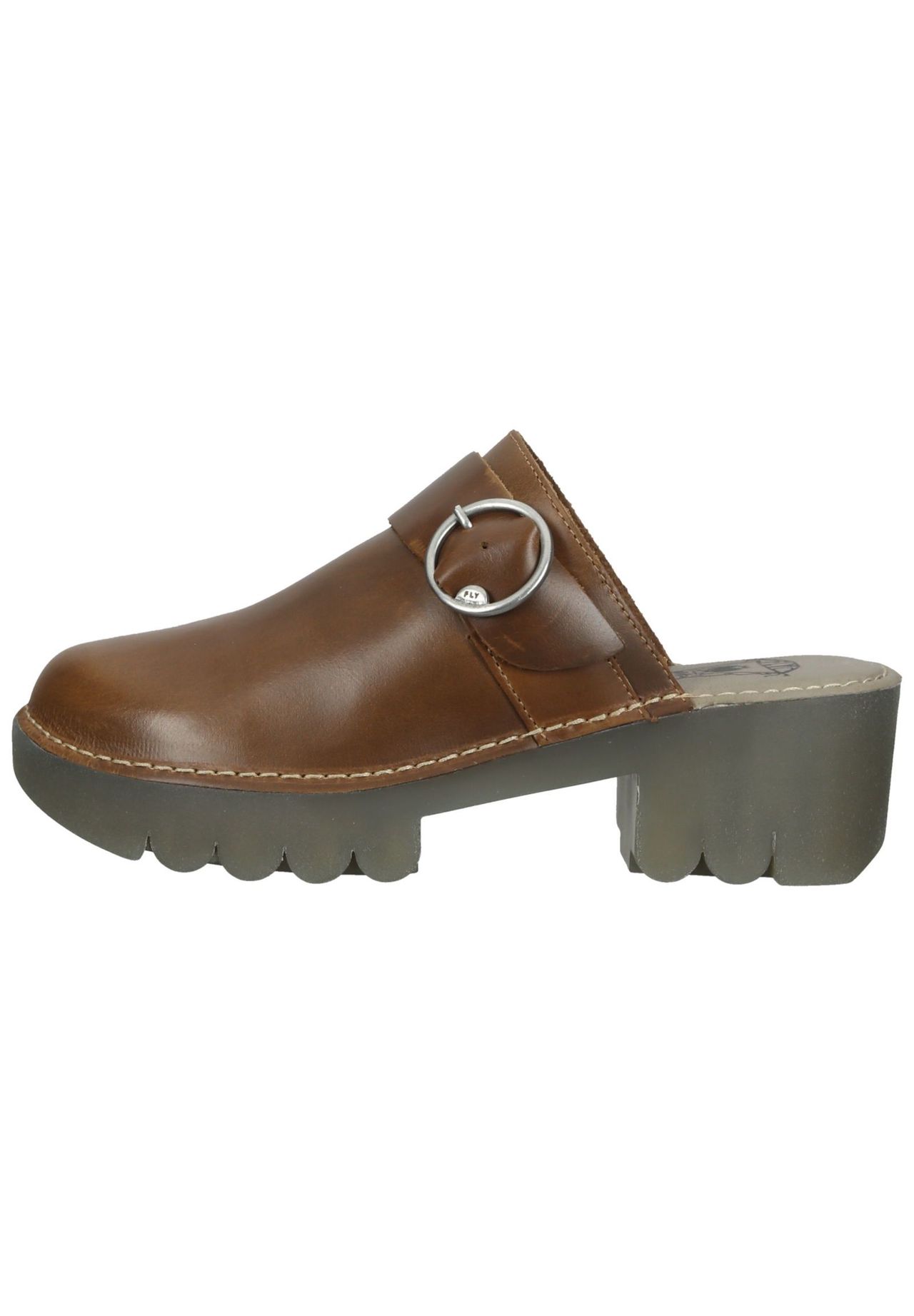 Fly London Leder Clogs Super Sparpreis