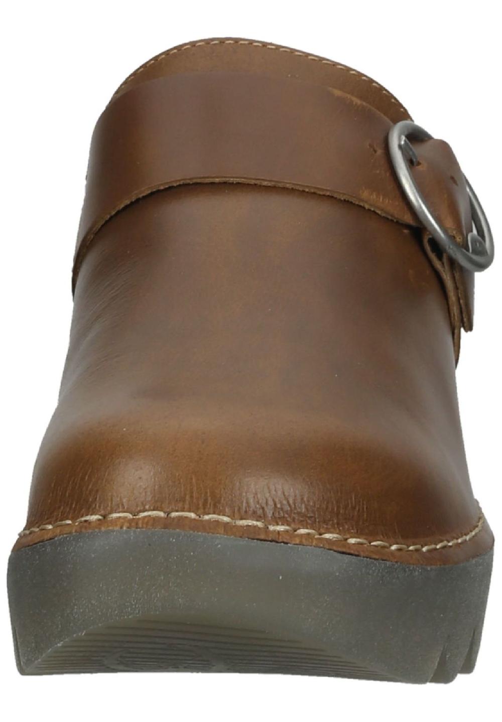 Fly London Leder Clogs Super Sparpreis