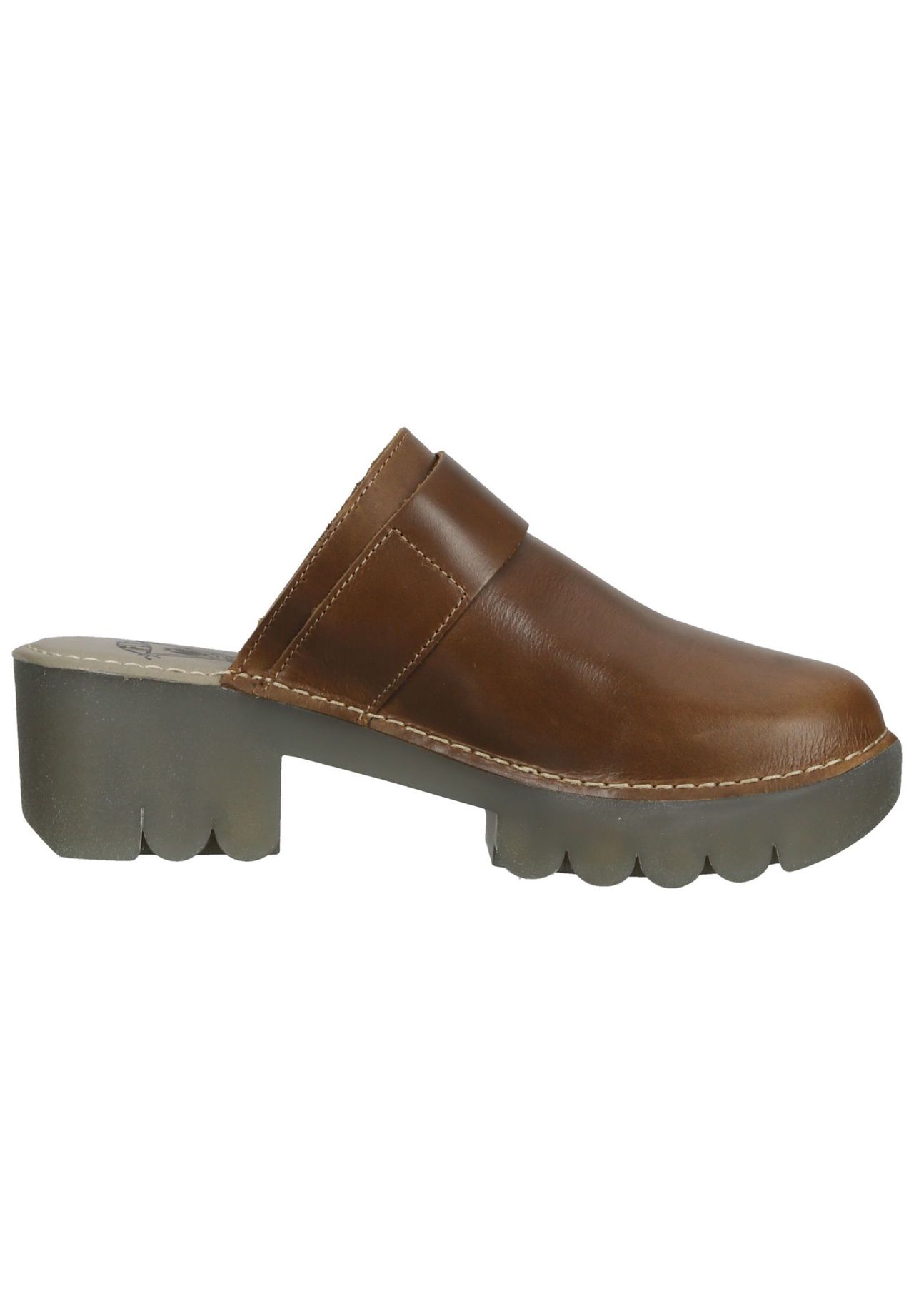 Fly London Leder Clogs Super Sparpreis