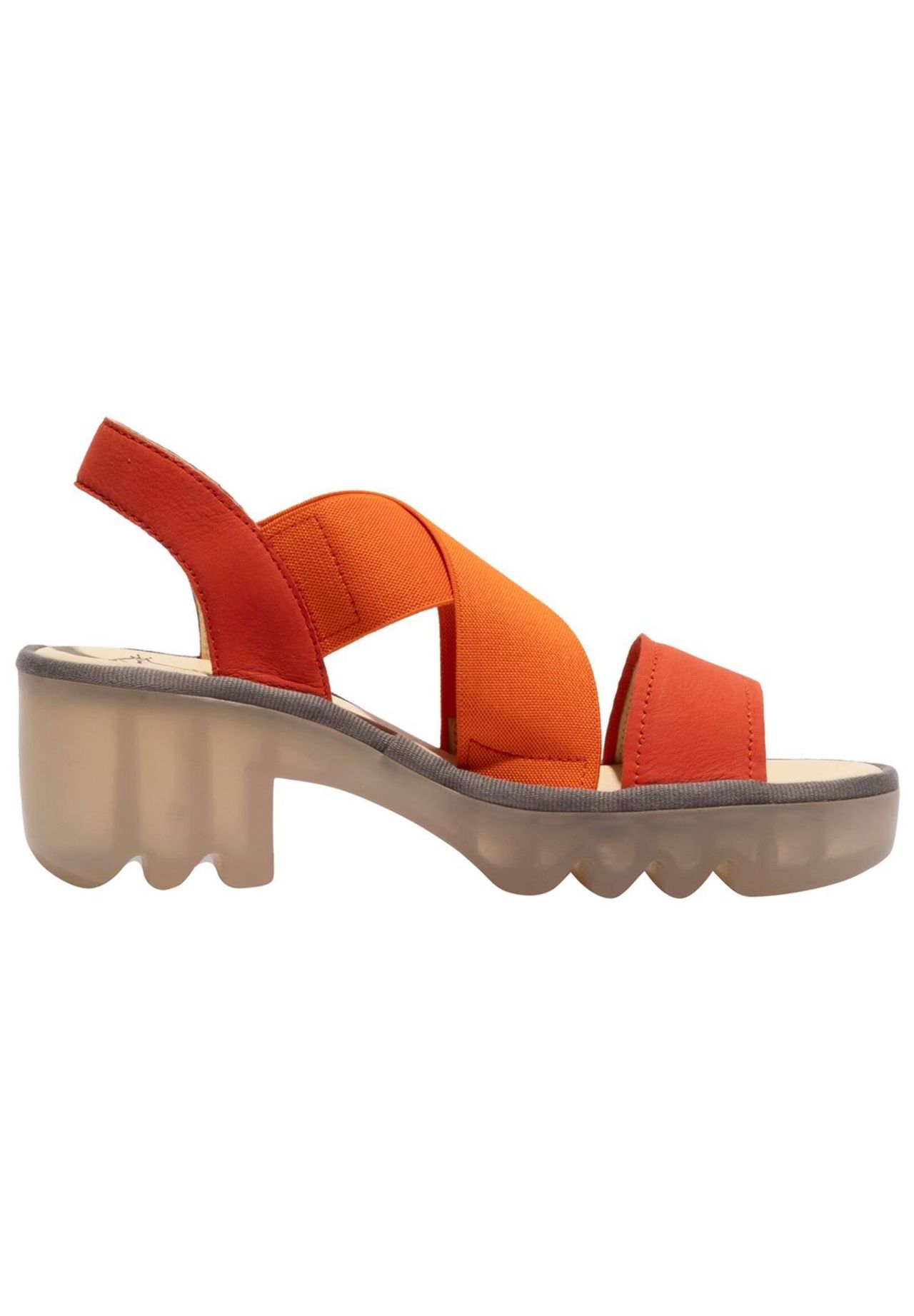 Fly London Leder/Textil Sandalen Fabrikverkauf