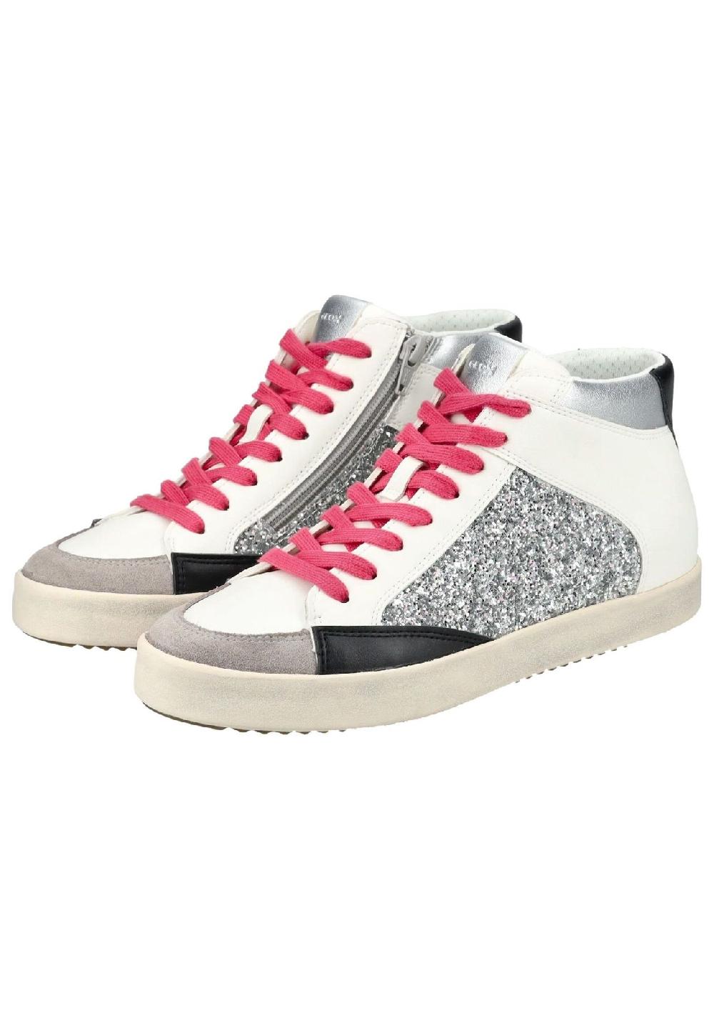 GEOX Lederimitat/Textil Sneaker Große Rabatte