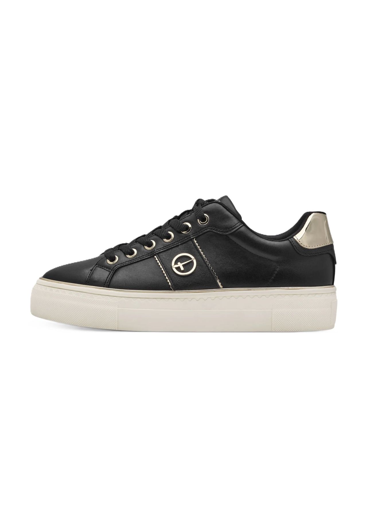 Tamaris Sneaker Emblem Leder für Damen Valentinstagsangebot