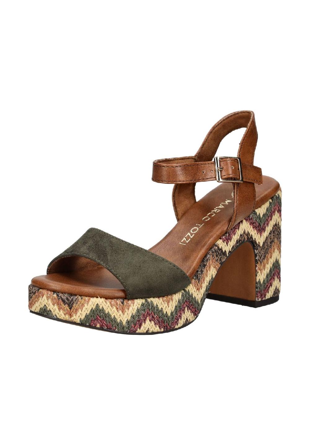 MARCO TOZZI® Lederimitat/Textil Sandalen Letzte 2 Tage