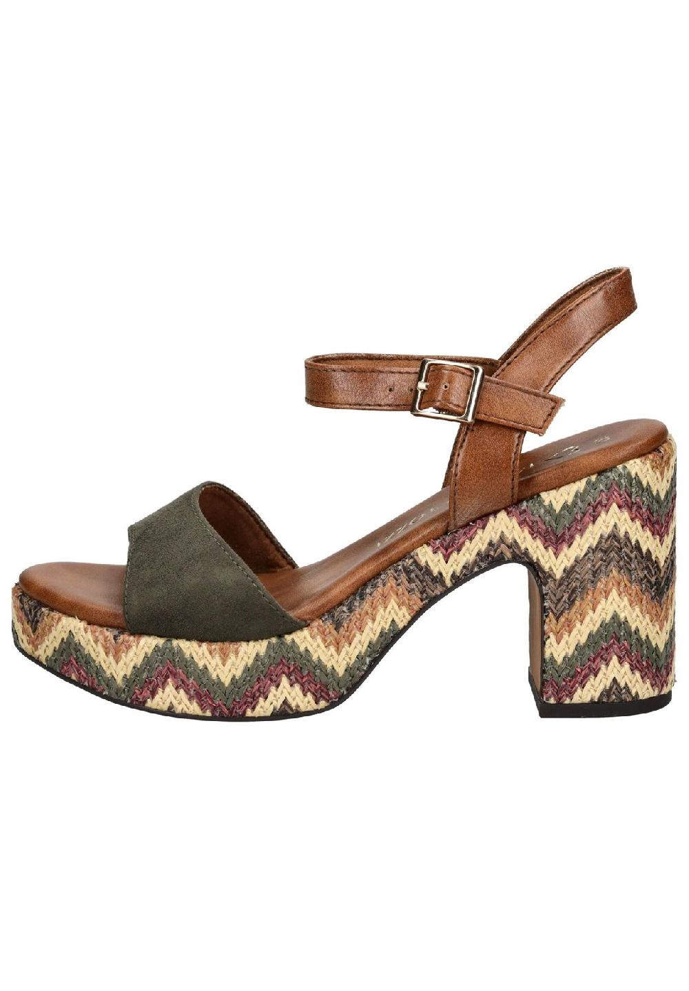 MARCO TOZZI® Lederimitat/Textil Sandalen Letzte 2 Tage