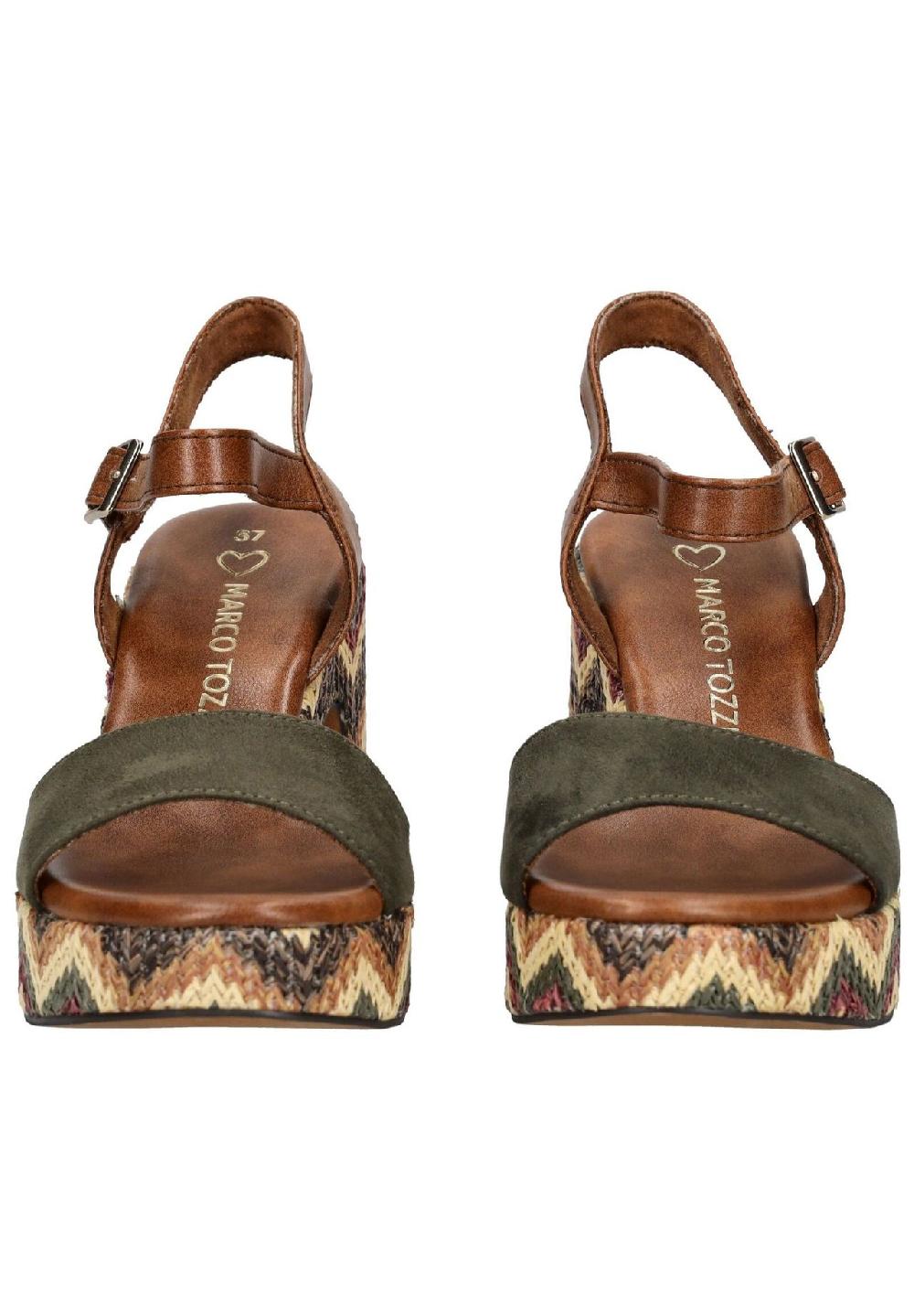 MARCO TOZZI® Lederimitat/Textil Sandalen Letzte 2 Tage