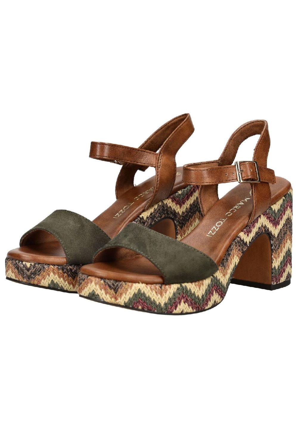 MARCO TOZZI® Lederimitat/Textil Sandalen Letzte 2 Tage