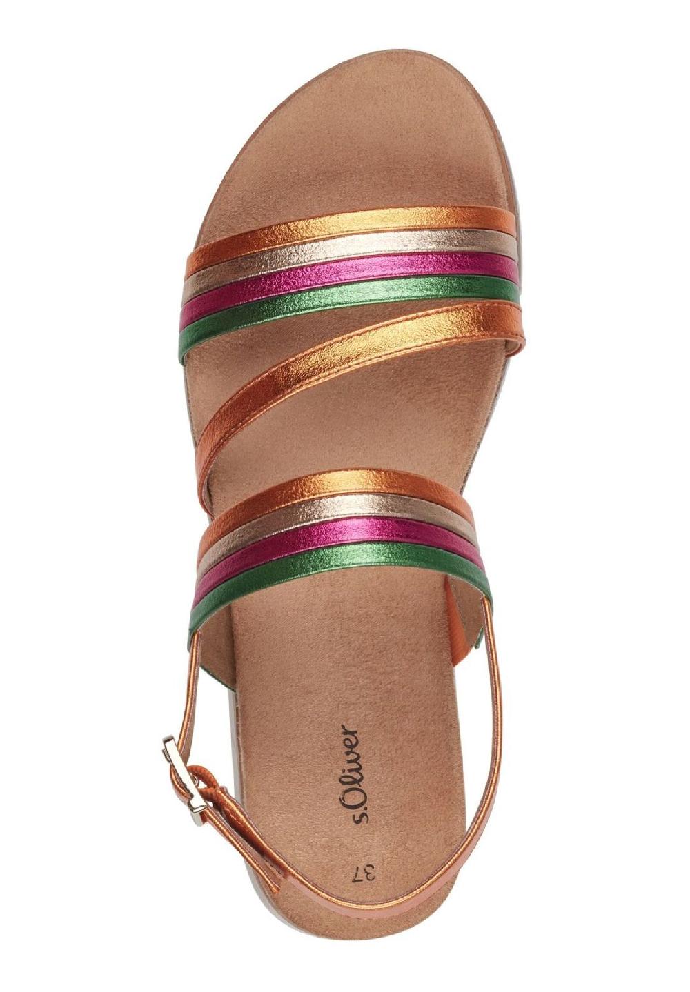 s.Oliver Lederimitat Sandalen Nur noch ein Tag übrig