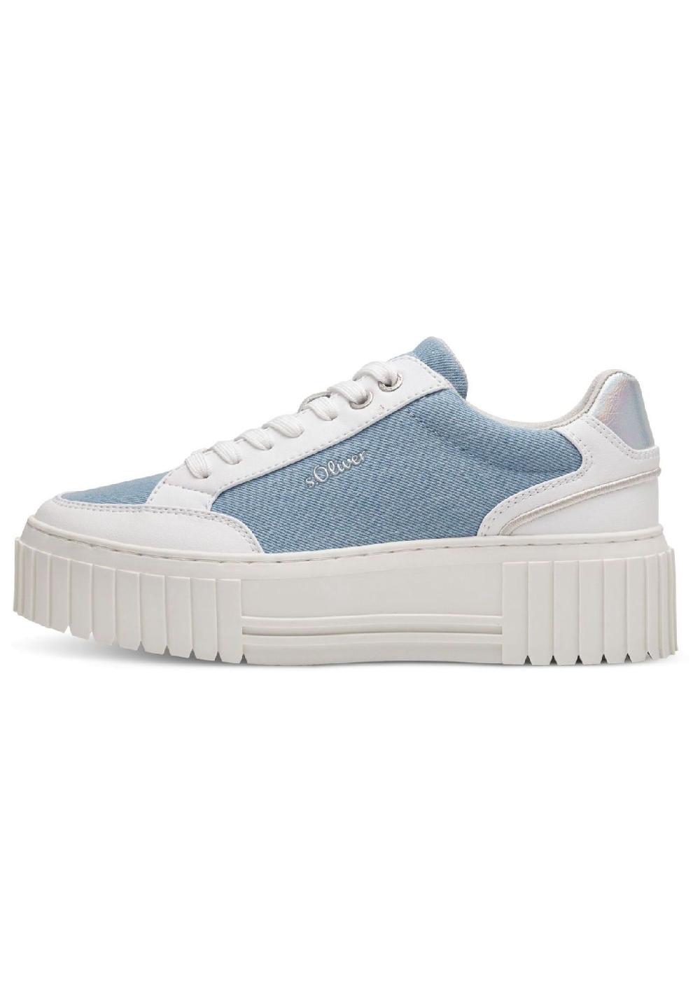 s.Oliver Lederimitat/Textil Sneaker Super Rabatt