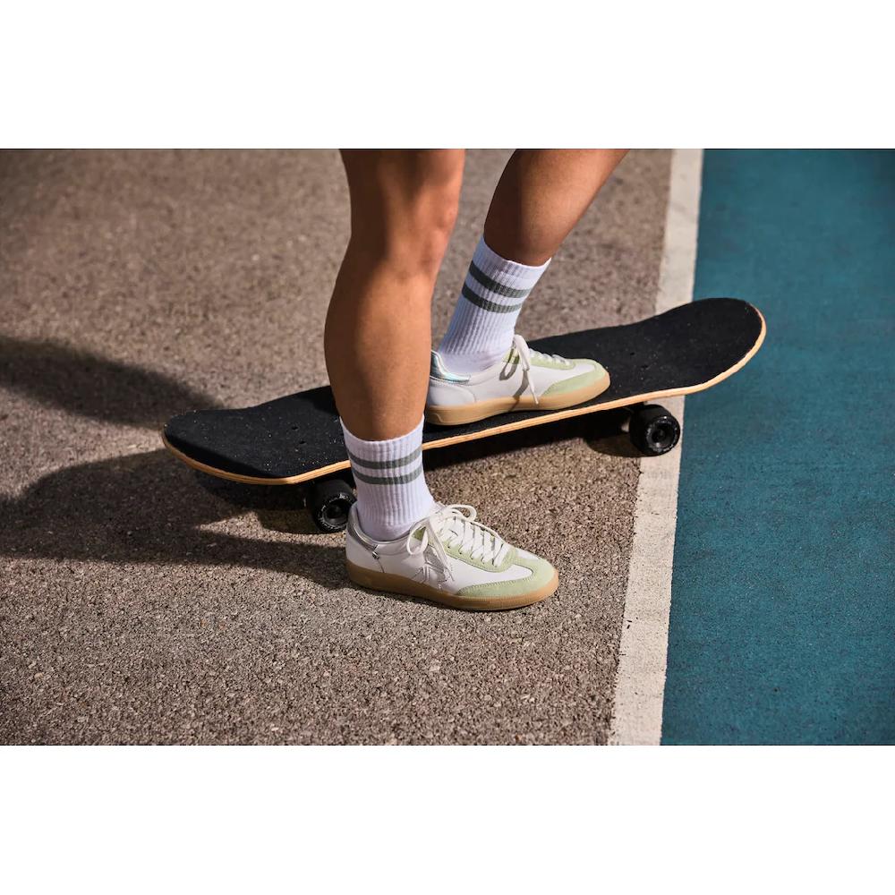 RIEKER Sport Sneaker »San Diego« Retro-Sneaker Freizeitschuh Halbschuh mit herausnehmbarem Fußbett ▷ für Sonderangebot