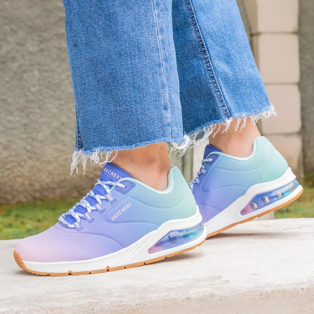 Skechers Sneaker »UNO 2 OMBRE AWAY« in leuchtender Farbkombi Freizeitschuh Halbschuh Schnürschuh online kaufen Begrenztes Angebot