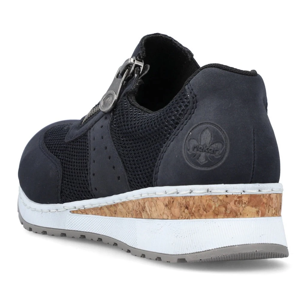 Rieker Slip-On Sneaker Slipper Schlupfschuh Freizeitschuh im Materialmix bestellen Große Rabatte