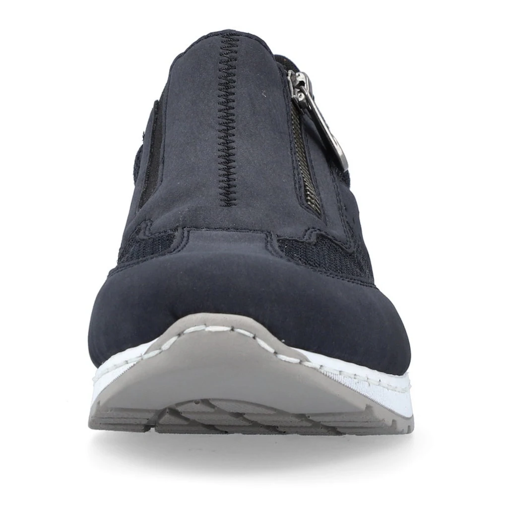 Rieker Slip-On Sneaker Slipper Schlupfschuh Freizeitschuh im Materialmix bestellen Große Rabatte