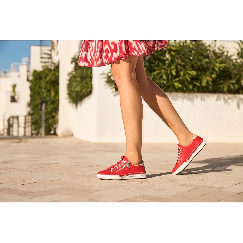 Rieker Slip-On Sneaker Slipper Schlupfschuh Halbschuh Freizeitschuh in schmaler Form ▷ für Sonderangebote