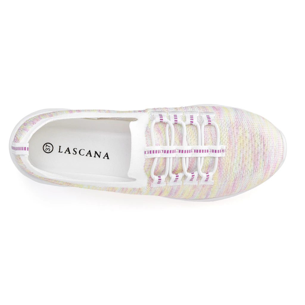 LASCANA Sneaker Slipper Halbschuh zum Reinschlüpfen leichtes Meshmaterial VEGAN Tiefpreis