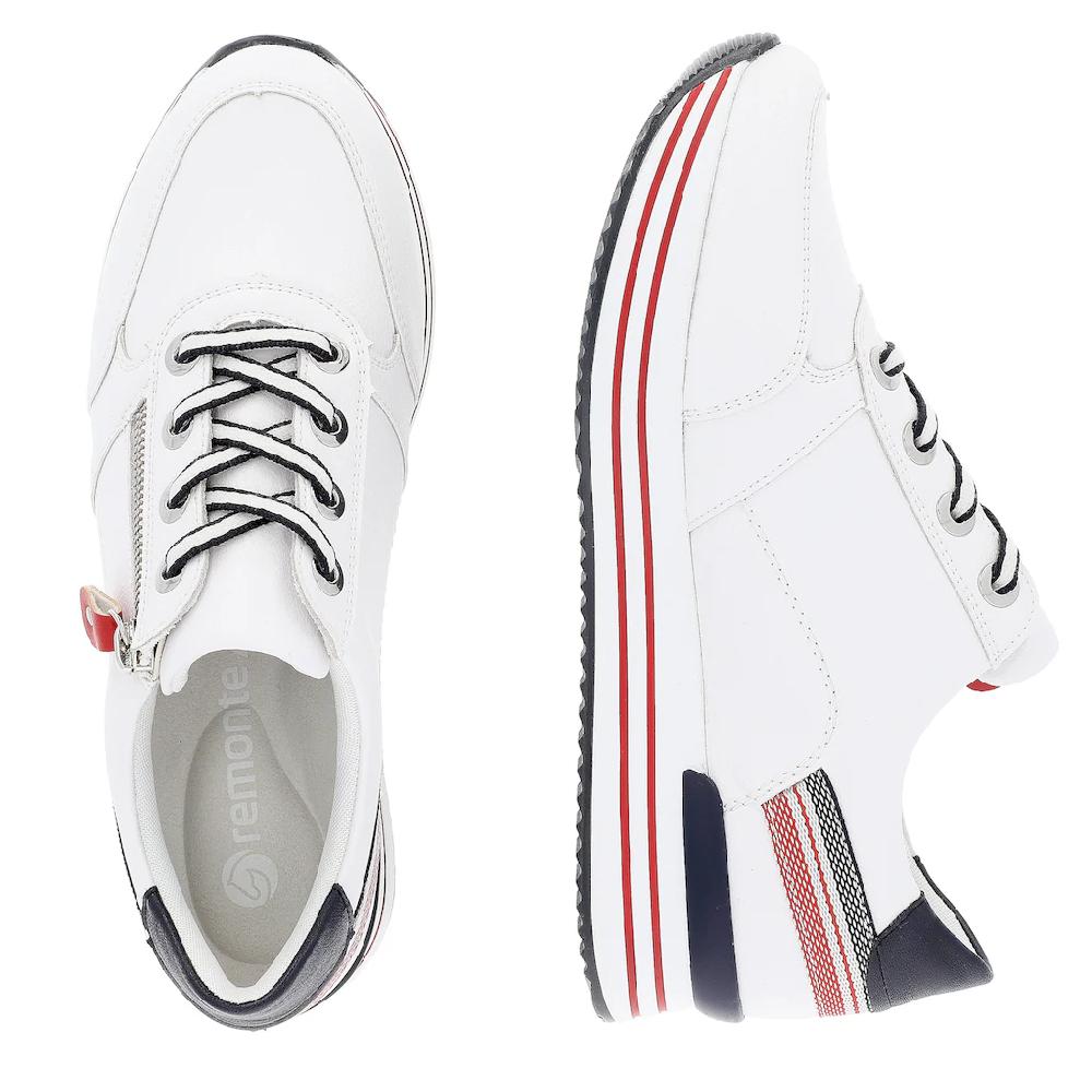 Remonte Plateausneaker mit Wechselfußbett Freizeitschuh Halbschuh Schnürschuh online bestellen Fabrikverkauf