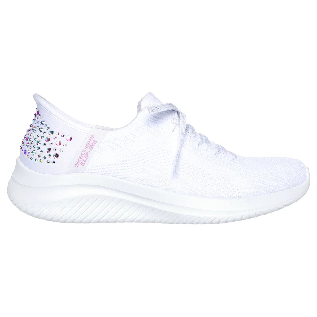 Skechers Slip-On Sneaker »ULTRA FLEX 3.0-SHINING GLITZ« Komfortschuh Slipper Sneaker mit coolen Glitzer-Nieten bestellen Meist gekauft