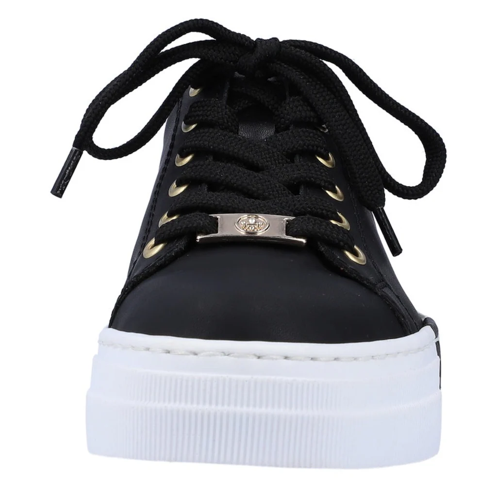 Rieker Plateausneaker mit Metallic-Fersenkappe Freizeitschuh Halbschuh Schnürschuh auf Rechnung online bestellen Begrenztes Angebot