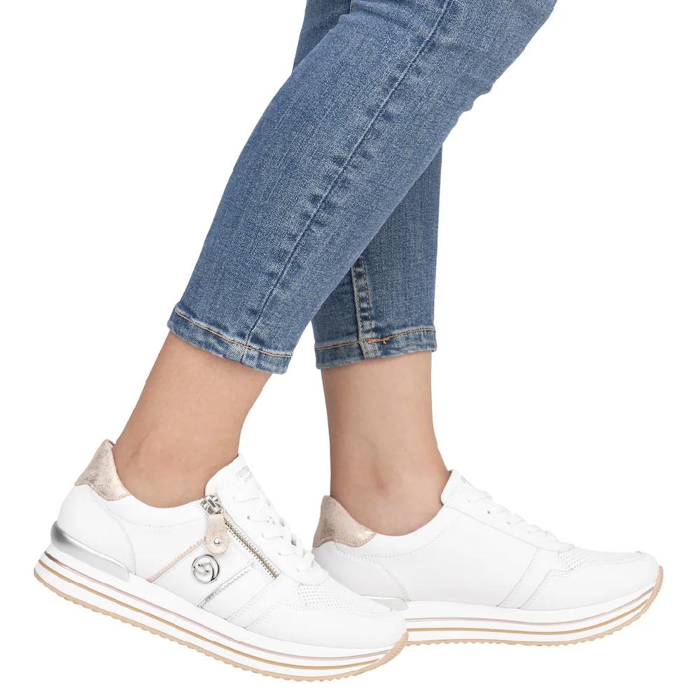 Remonte Plateausneaker Freizeitschuh Halbschuh Schnürschuh mit seitlichem Reißverschluss ▷ für Heißer Verkauf
