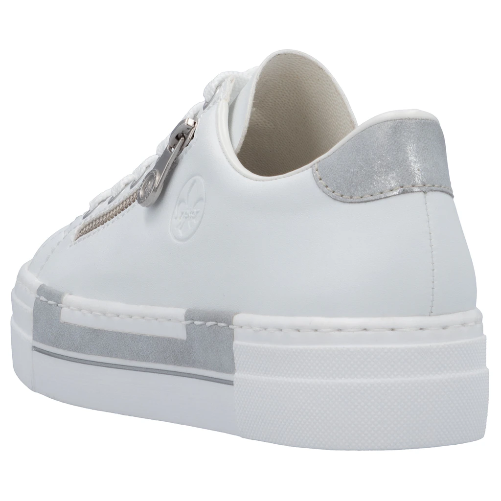 Rieker Plateausneaker mit Zierreißverschluss seitlich Freizeitschuh Halbschuh Schnürschuh online bestellen Bestseller